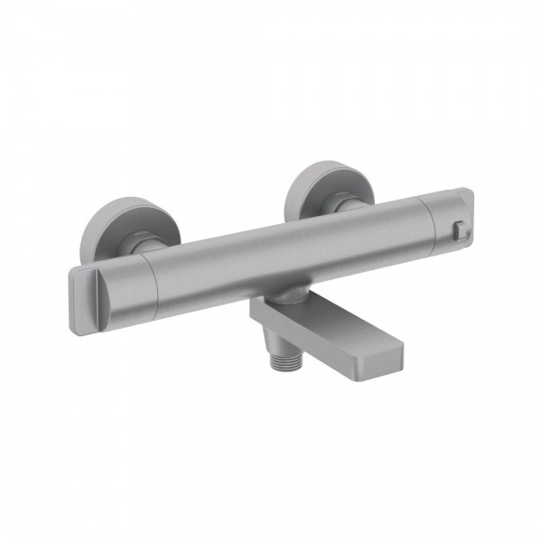 Deante bateria wannowa termostatyczna ścienna stal szczotkowana BCH_F1BT