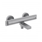 Deante bateria wannowa termostatyczna ścienna stal szczotkowana BCH_F1BT