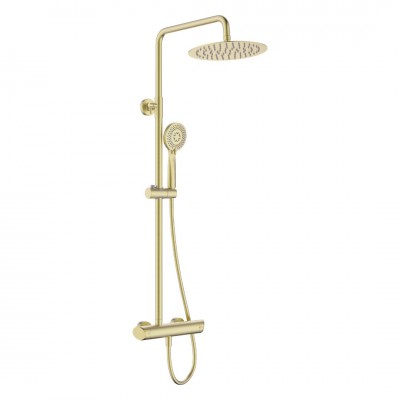 Deante Arnika Gold zestaw prysznicowy ścienny złoto szczotkowane NAC_R1QK
