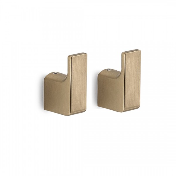 Gedy Pirenei wieszak punktowy 2 sztuki wiszący złoty szczotkowany PI27/GM