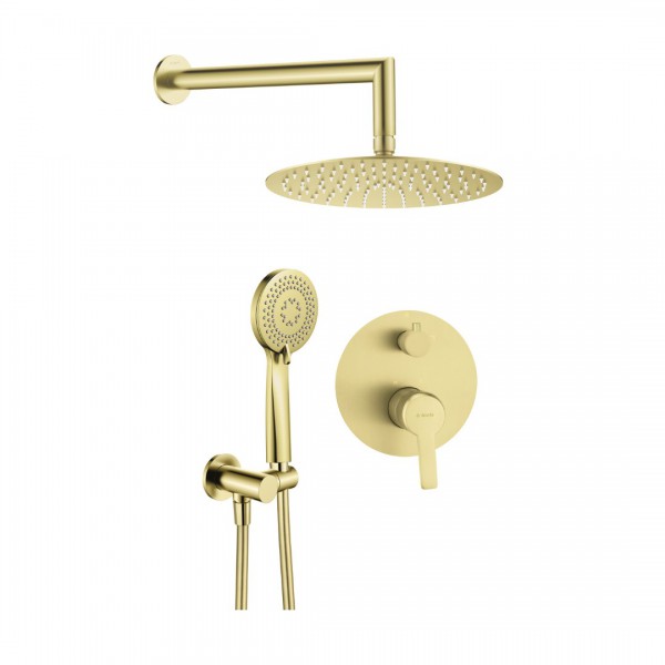 Deante Arnika zestaw prysznicowy podtynkowy złoto szczotkowane NAC_R9QP