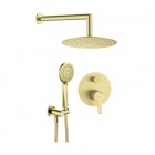 Deante Arnika zestaw prysznicowy podtynkowy złoto szczotkowane NAC_R9QP