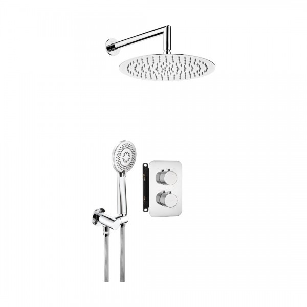 Deante Box komplet prysznicowy podtynkowy z termostatem chrom BXYZ0EBT
