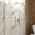 Deante Box komplet prysznicowy podtynkowy termostatyczny stal szczotkowana BXYZFEBT