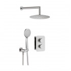Deante Box komplet prysznicowy podtynkowy termostatyczny stal szczotkowana BXYZFEBT