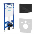 Roca stelaż podtynkowy Duplo One 3w1 kompletny gotowy do montażu titanium black PL10 54228