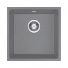 Deante Corda zlewozmywak granitowy 44x44 cm szary metalik ZQA_S10AC