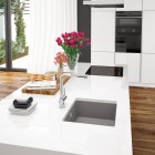 Deante Corda zlewozmywak granitowy 44x44 cm grafit metalik ZQA_G10A