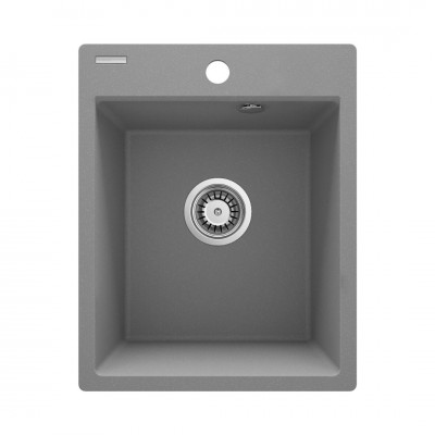Deante Corio zlewozmywak granitowy 40x50 cm szary metalik ZRC_S103