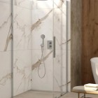 Deante Prizma ścianka wolnostojąca 90 cm Walk-in stal szczotkowana KTJ_F39P