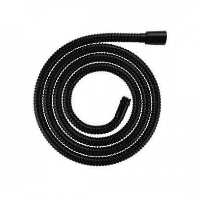 Omnires wąż wannowy 180 cm czarny półmat 062MBL