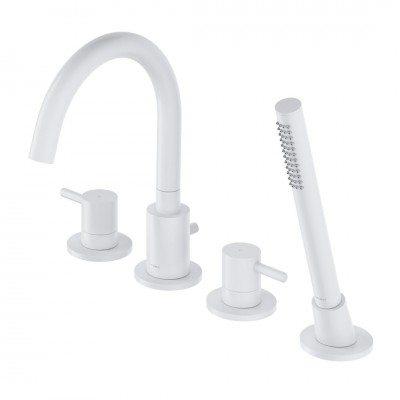 Omnires Y bateria wannowa 4-otworowa biały mat Y1232WM Omnires Y bateria wannowa 4-otworowa biały mat Y1232WM