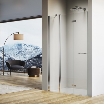 Sanswiss Solino drzwi prysznicowe 100 cm lewe srebrny połysk SOLF13G1005007