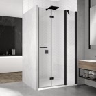 Sanswiss Solino drzwi prysznicowe 100 cm prawe czarny mat SOLF13D1000607