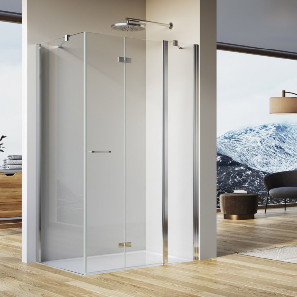 Sanswiss Solino kabina prysznicowa prostokątna 100x70 cm prawa srebrny połysk 54321