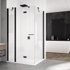 Sanswiss Solino kabina prysznicowa prostokątna 100x70 cm lewa czarny mat 54366