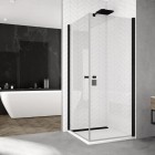 Sanswiss Solino kabina prysznicowa prostokątna 75x70 cm czarny mat 54421