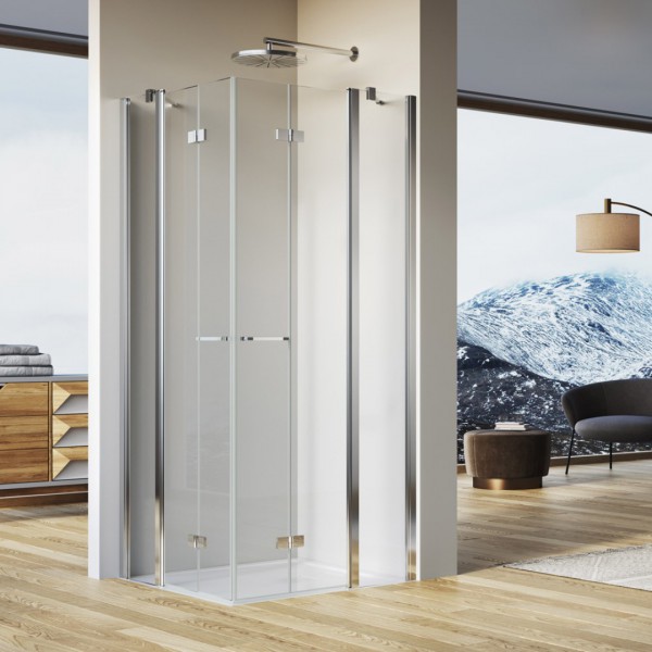 Sanswiss Solino kabina prysznicowa prostokątna 120x100 cm prawa srebrny połysk 54536