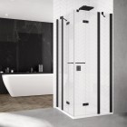 Sanswiss Solino kabina prysznicowa kwadratowa 100 cm czarny mat 54539