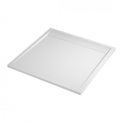 Sanswiss Ila brodzik kwadratowy 90x90 cm konglomeratowy biały/biały WIQ09004