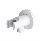 Omnires przyłącze kątowe z uchwytem biały mat 8873WM