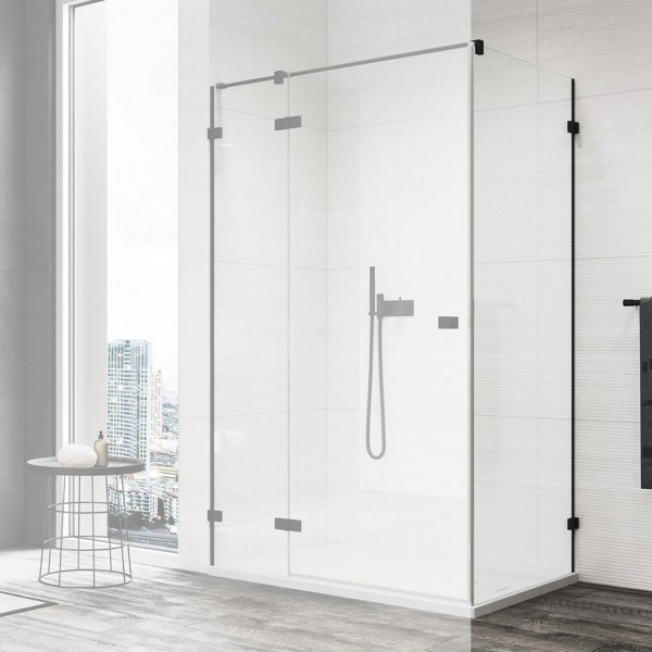 Sanswiss Annea ścianka prysznicowa 70 cm boczna do drzwi czarny mat ANTW107000607