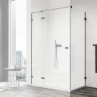 Sanswiss Annea ścianka prysznicowa 70 cm boczna do drzwi czarny mat ANTW107000607