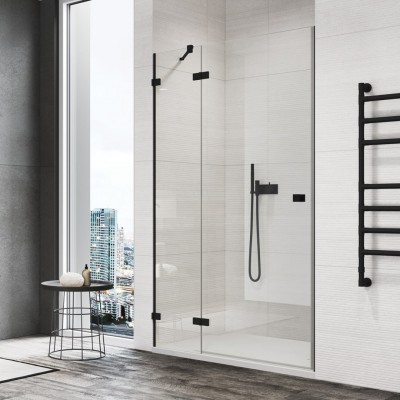 Sanswiss Annea drzwi prysznicowe 75 cm lewe czarny mat AN13WG07500607