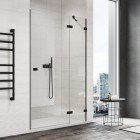 Sanswiss Annea drzwi prysznicowe 75 cm prawe czarny mat AN13WD07500607