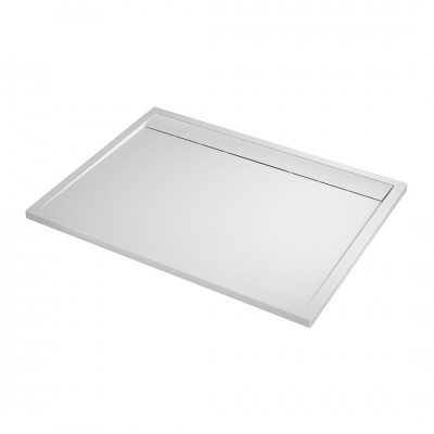 Sanswiss Ila brodzik prostokątny 90x75 cm konglomeratowy biały/biały WIA750900404