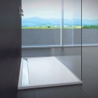 Sanswiss Ila brodzik prostokątny 90x75 cm konglomeratowy biały/srebrny połysk WIA750905004