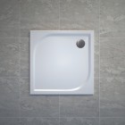 Sanswiss Tracy brodzik kwadratowy 80x80 cm konglomeratowy biały WAQ080004