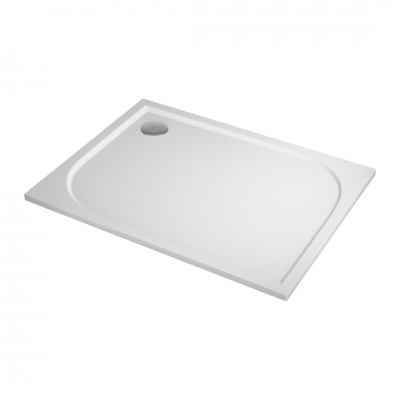 Sanswiss Tracy brodzik prostokątny 100x80 cm konglomeratowy biały WAA8010004