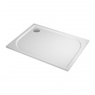 Sanswiss Tracy brodzik prostokątny 100x80 cm konglomeratowy biały WAA8010004