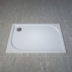 Sanswiss Tracy brodzik prostokątny 100x80 cm konglomeratowy biały WAA8010004