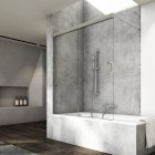 Sanswiss Cadura parawan 1-skrzydłowy 120x160 cm srebrny połysk CAW2BG12005007