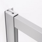 Sanswiss Top Line parawan nawannowy 2-częściowy 160x150 cm srebrny połysk TOPB216005007