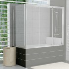 Sanswiss Top Line ścianka boczna 80x150 cm do parawanu nawannowego srebrny połysk TOPV08005007
