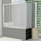 Sanswiss Top Line ścianka boczna 70x150 cm do parawanu nawannowego srebrny połysk TOPV07005007