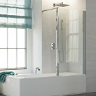Sanswiss Top Line parawan nawannowy 1-częściowy 90x150 cm srebrny połysk TOPV09005007