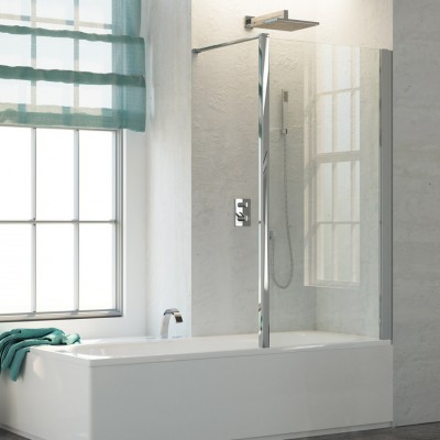 Sanswiss Top Line parawan nawannowy 1-częściowy 90x150 cm srebrny połysk TOPV09005007