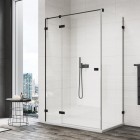 Sanswiss Annea kabina prysznicowa kwadratowa 75 cm lewa czarny mat 54785