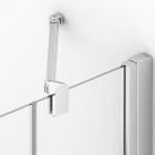 Sanswiss Annea kabina prysznicowa prostokątna 100x80 cm lewa AN13G10005007+AN13D08005007