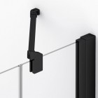 Sanswiss Annea kabina prysznicowa prostokątna 80x75 cm lewa czarny mat 54919