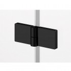 SanSwiss Annea kabina prysznicowa półokrągła 80 cm czarny mat ANR5508000607