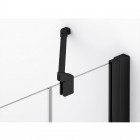 SanSwiss Annea kabina prysznicowa półokrągła 80 cm czarny mat ANR5508000607