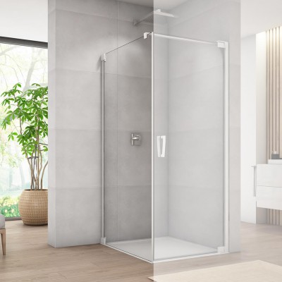 Sanswiss Cadura ścianka prysznicowa 70 cm boczna do drzwi biały mat CAT10700907