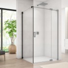 Sanswiss Cadura ścianka prysznicowa 70 cm boczna do drzwi czarny mat CAT10700607