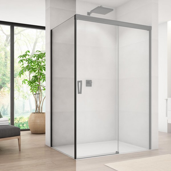 Sanswiss Cadura ścianka prysznicowa 70 cm boczna do drzwi czarny mat CAST0700607