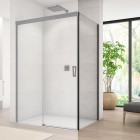 Sanswiss Cadura ścianka prysznicowa 70 cm boczna do drzwi czarny mat CAST0700607